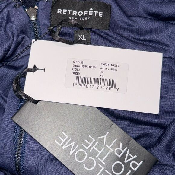 NWT Retrofête Ashley Mini Convertible Dress Navy Ink XL Revolve - Picture 15 of 16